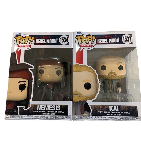 Rebel Moon Kai Pop! & Nemesis Vinyl Figure Funko Lot Of 2 New 1537 1534 - Picture 1 of 6